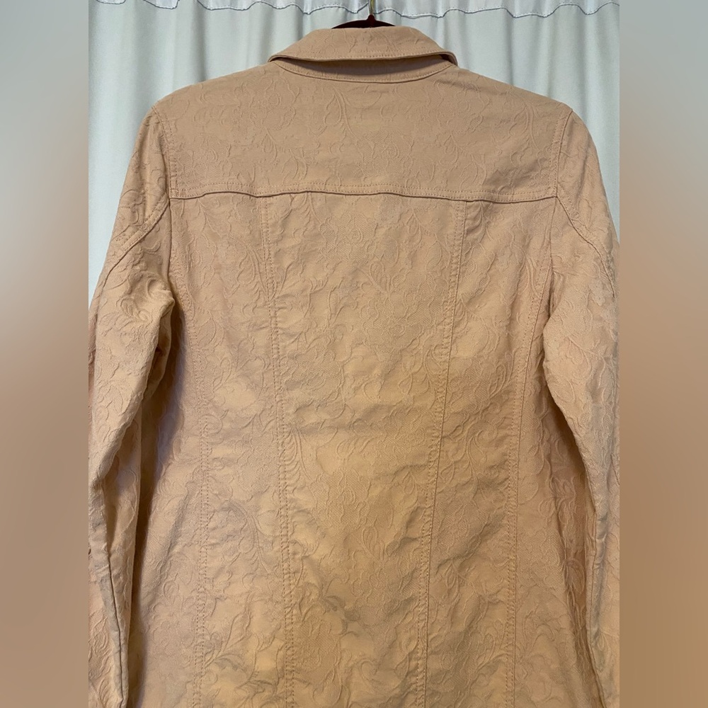 Chico's Beige Floral Pattern Blouse - Picture 6 of 15